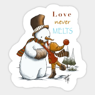 Love Never Melts Sticker